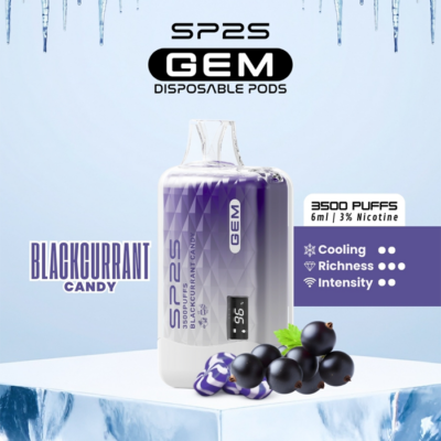 SP2S GEM Blackcurrant Candy - Disposable Vape - Gambar 3