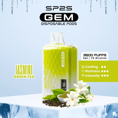 SP2S GEM Jasmine Green Tea - Disposable Vape - Gambar 3