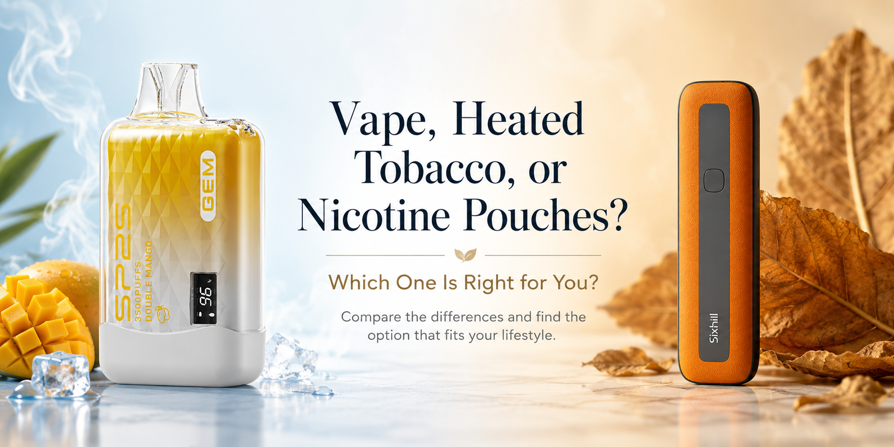 Vape, Heated Tobacco, or Nicotine Pouches: Which One Is Right for You?